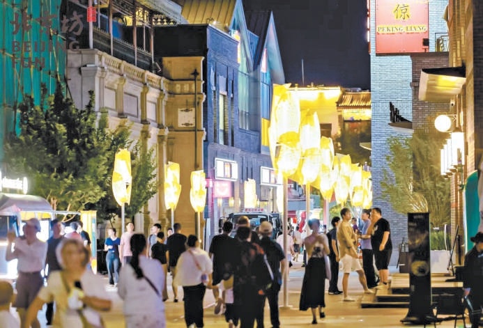 北京坊二期項目現階段夜景。