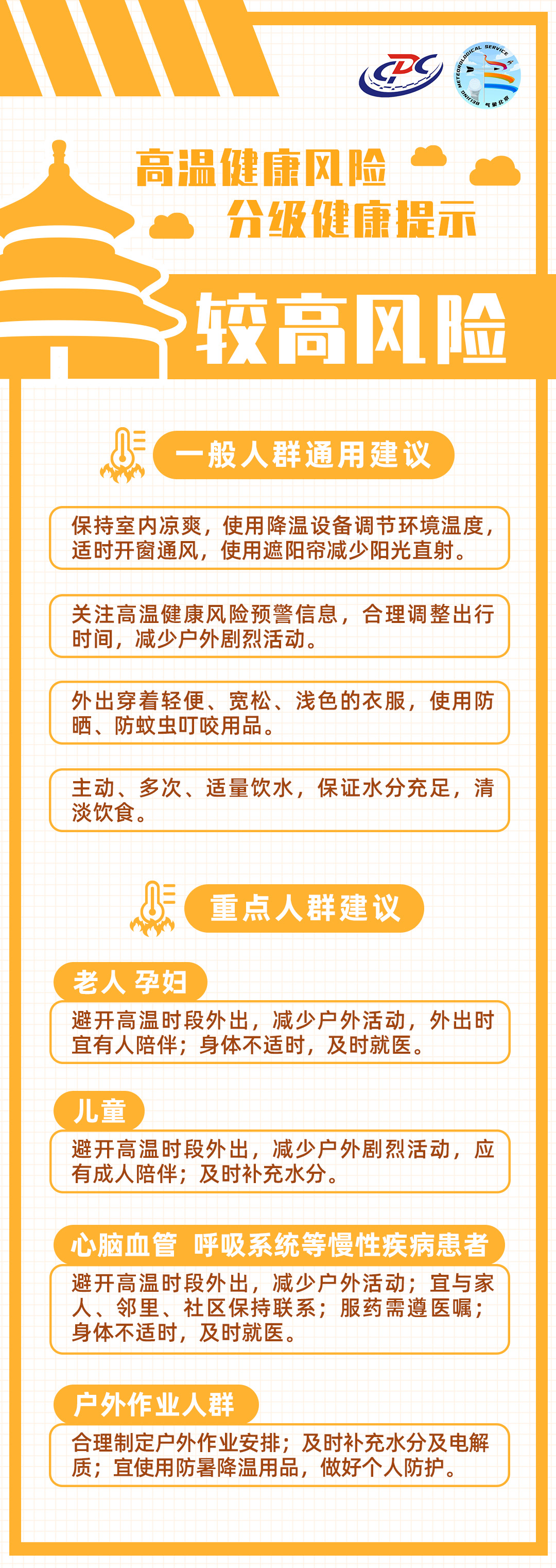 北京市疾病預防控製局與北京市氣象局首次聯合發布高溫健康風險預警