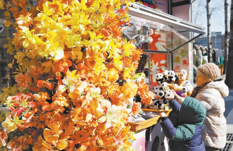 昨天,2026年海澱區新春花事進園區活動在北京衛星製造廠科技園舉行。 昨天,2026年海澱區新春花事進園區活動在北京衛星製造廠科技園舉行。