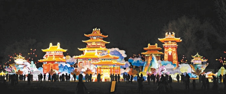 2026圓明園新春燈會昨晚盛大啟幕。 2026圓明園新春燈會昨晚盛大啟幕。