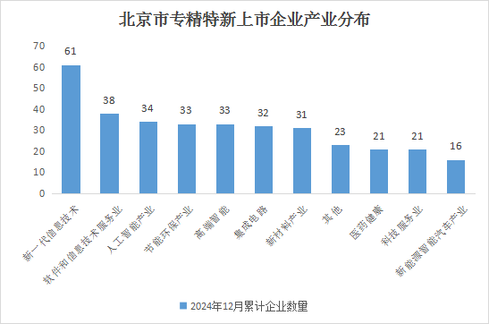 北京市專精特新企業月度發展報告（2024年12月）