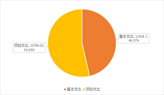 圖2：基本支出和項目支出情況