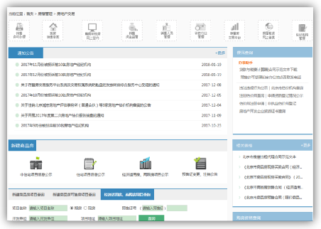 門戶網站“房地產交易”欄目
