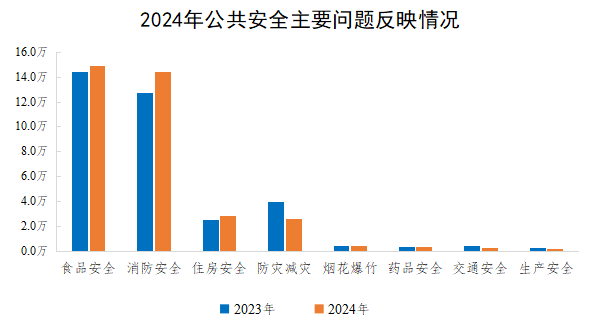 2024年公共安全主要問題反映情況