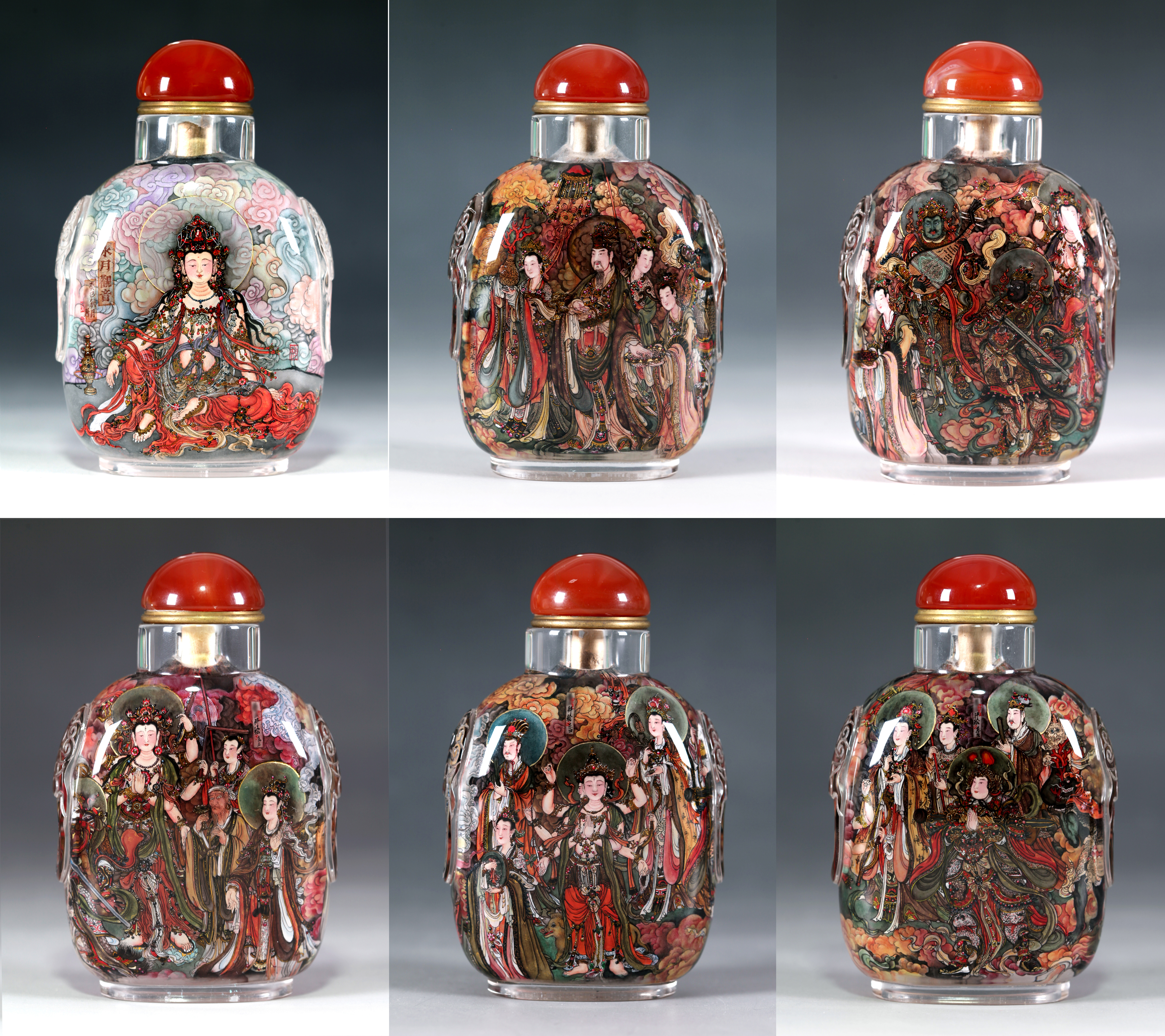 內畫鼻煙壺-法海寺壁畫