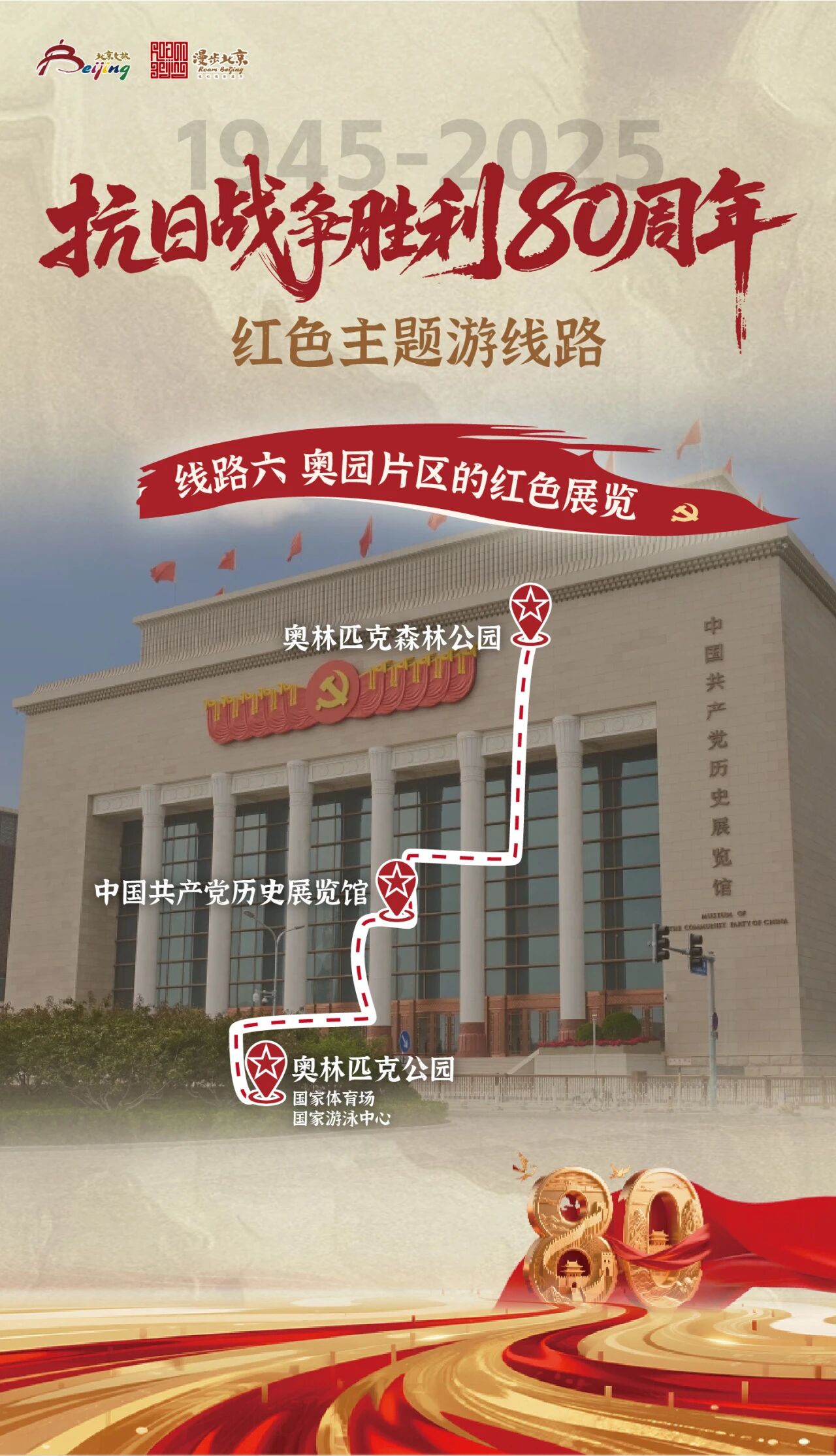 紀念抗日戰爭勝利80周年紅色主題遊線路
