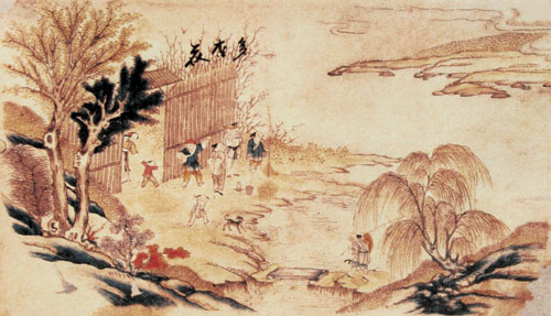 春雷驚蟄(楊柳青年畫) 春雷驚蟄(楊柳青年畫)