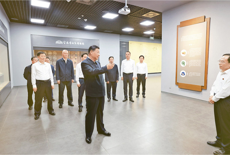 2024年9月10日，中共中央總書記、國家主席、中央軍委主席習近平在前往甘肅考察途中，來到陝西省寶雞市參觀寶雞青銅器博物院。