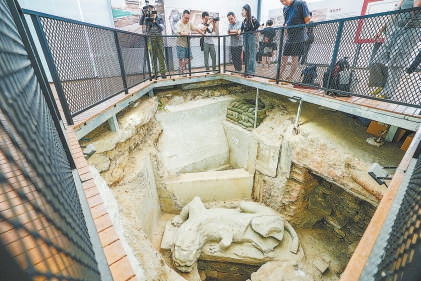 正陽橋遺址考古現場。