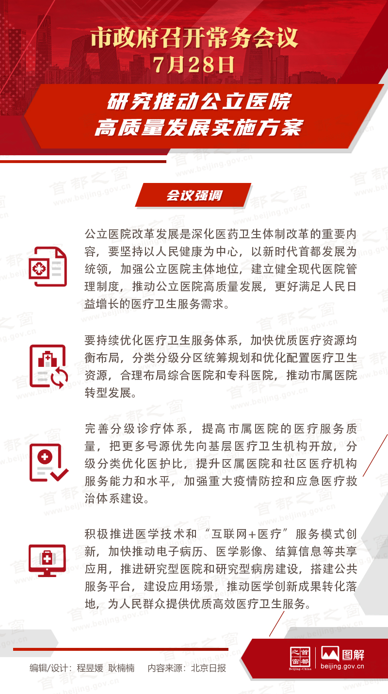 市政府常務會議:研究推動公立醫院高質量發展實施方案 市政府常務會議:研究推動公立醫院高質量發展實施方案