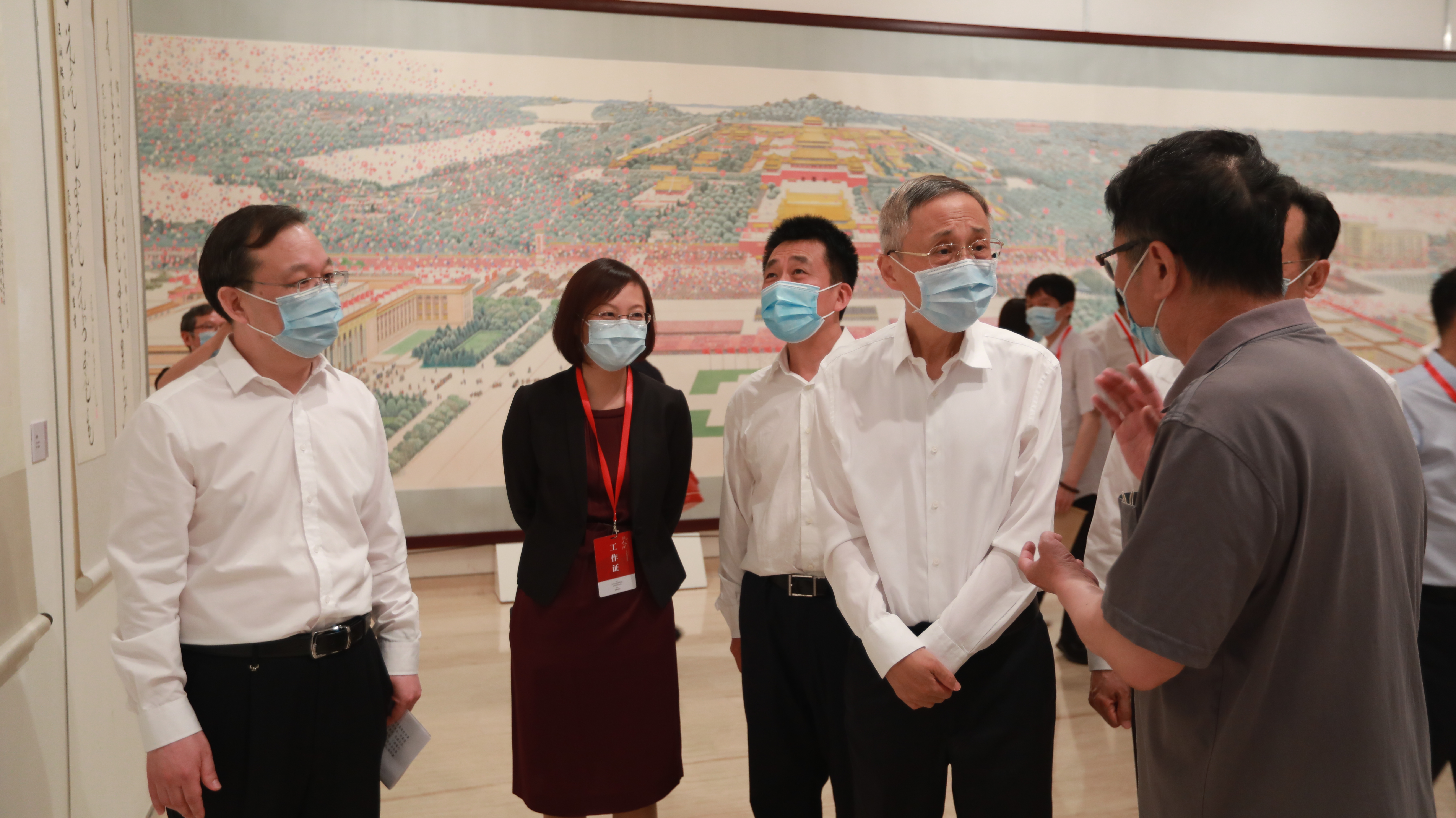 市政府參事室、市文史館在首博成功舉辦館藏書畫作品展