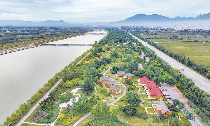 治理後的桑幹河再現“流動之美”。