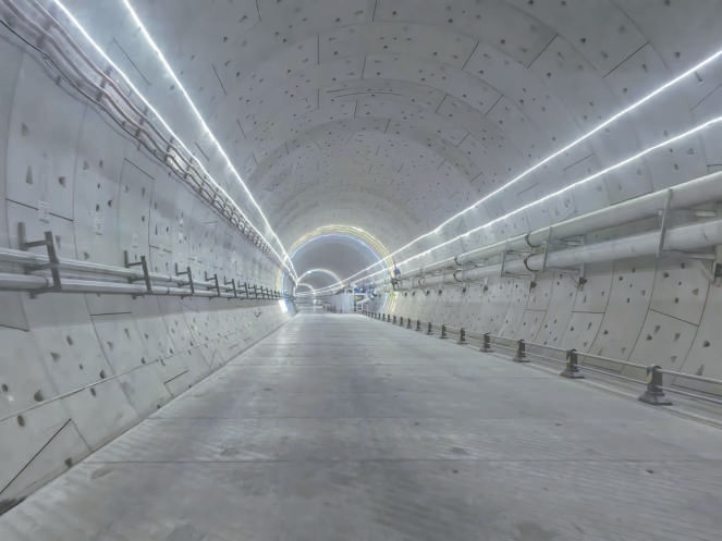 京濱城際鐵路二期首座隧道已成型。 京濱城際鐵路二期首座隧道已成型。