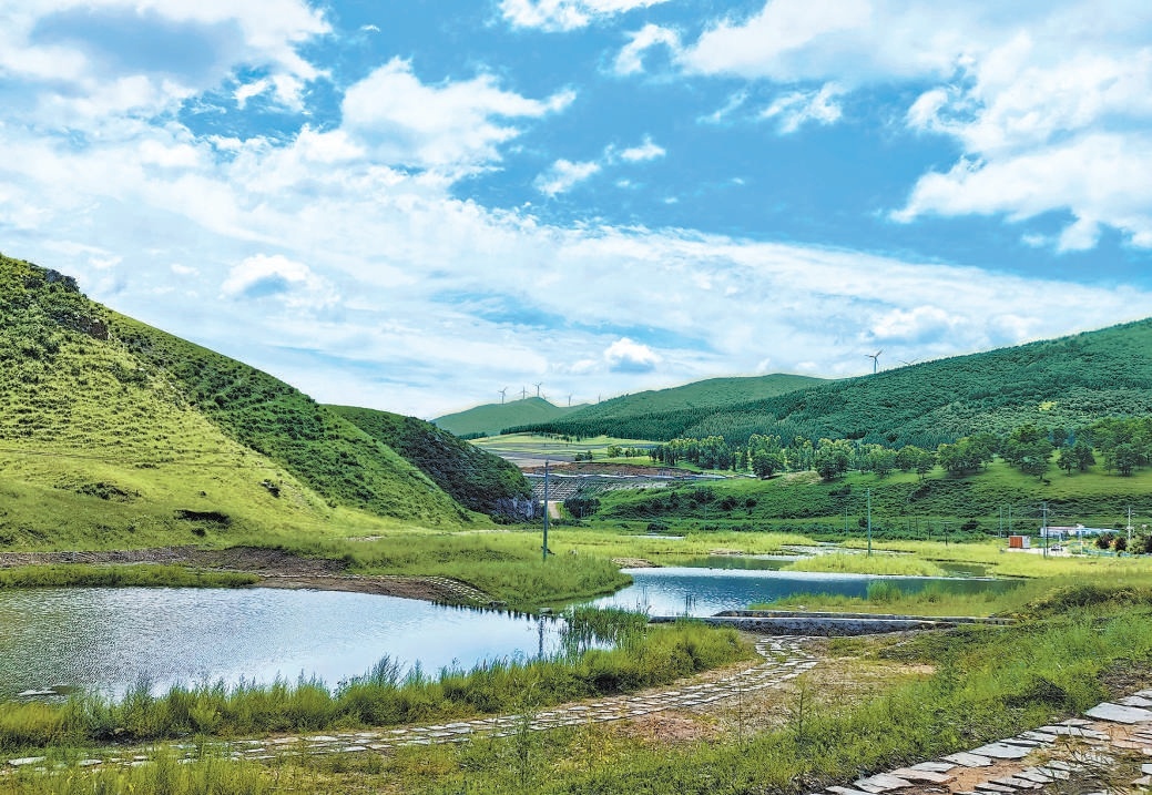 白河源上遊表流濕地建設工程。 白河源上遊表流濕地建設工程。