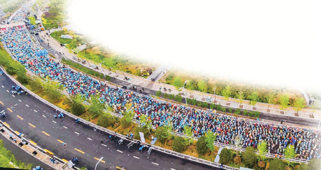 2025北京城市副中心馬拉鬆鳴槍開跑。