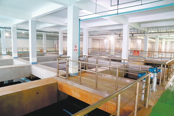 位於地下的汙水處理單元。