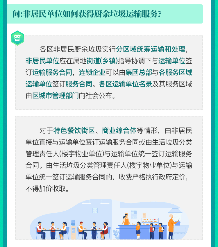 非居民單位如何獲得廚餘垃圾運輸服務？