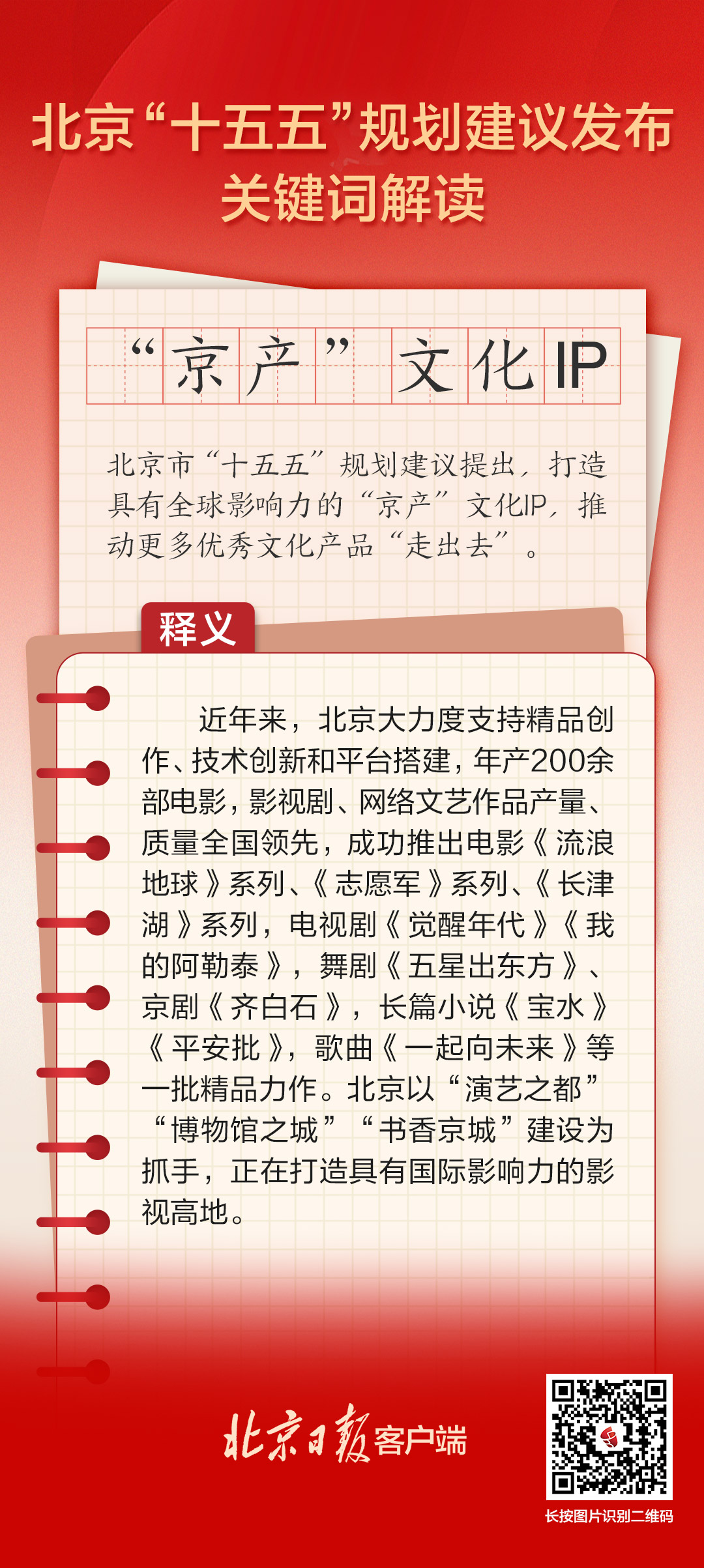 北京“十五五”規劃建議關鍵詞解讀 | “京產”文化IP