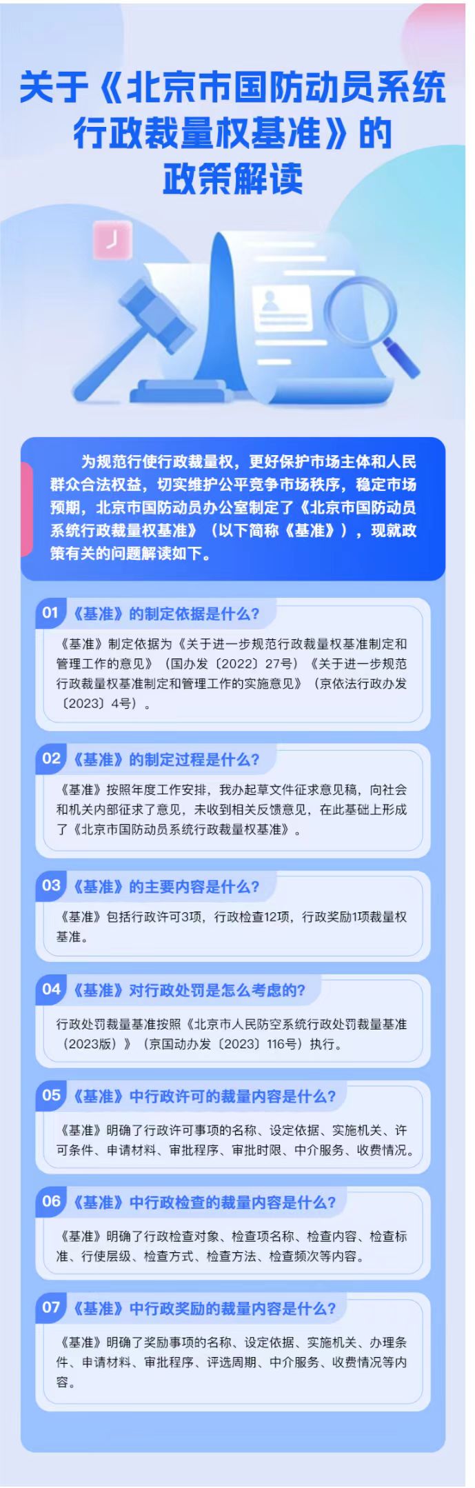 一圖讀懂《北京市國防動員係統行政裁量權基準》